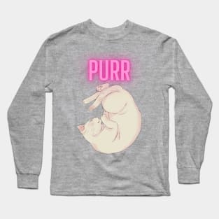 Sleeping cute cat Long Sleeve T-Shirt